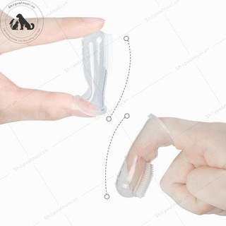 Bàn Chải Đánh Răng Silicone Cho Thú Cưng