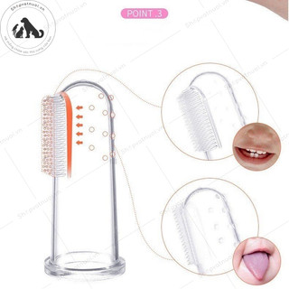 Bàn Chải Đánh Răng Silicone Cho Thú Cưng