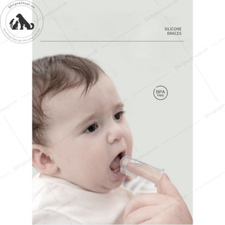 Bàn Chải Đánh Răng Silicone Cho Thú Cưng