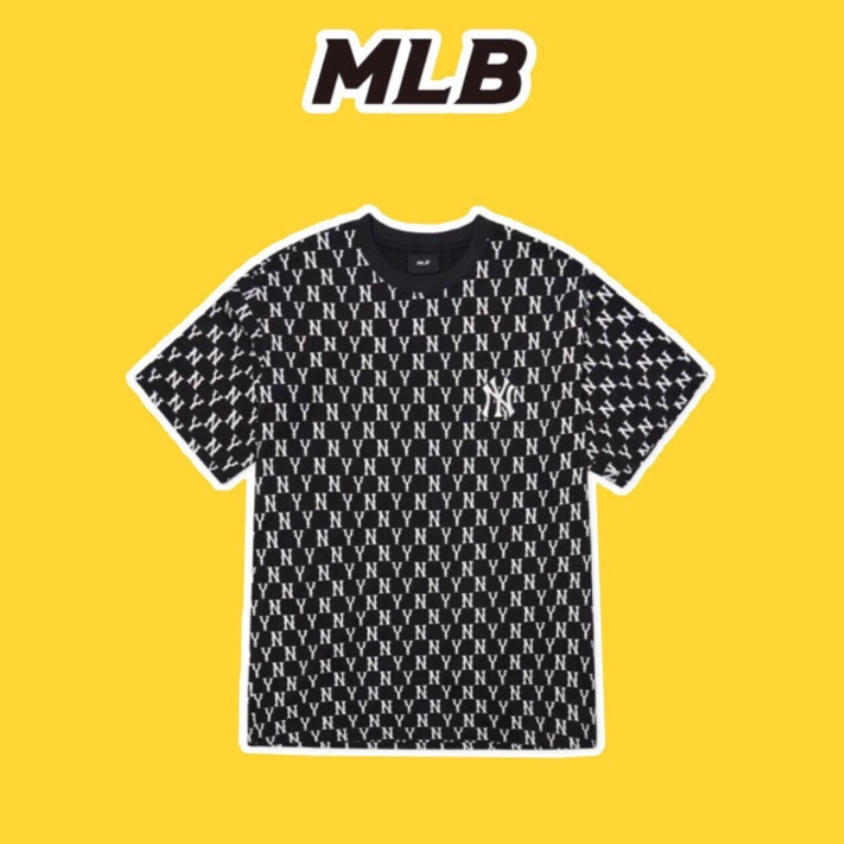 Áo phông tay lỡ NY MLB cao cấp logo thêu chính hãng,áo phông nam nữ NY bản siêu đẹp-BX97
