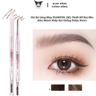 Chì kẻ lông mày Flortte (M) thiết kế hai đầu KUROMI siêu mảnh chống thấm nước