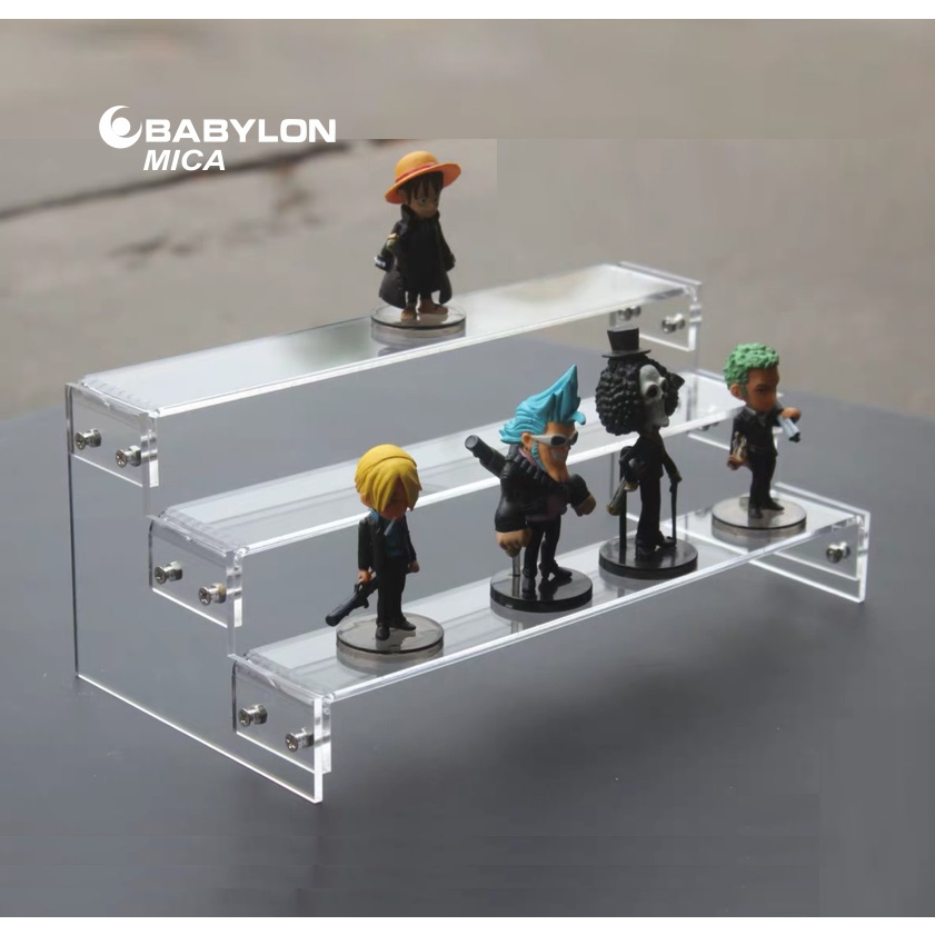 Kệ Mica Trưng Bày Mô Hình Sản Phẩm Nhiều Tầng Bậc Thang