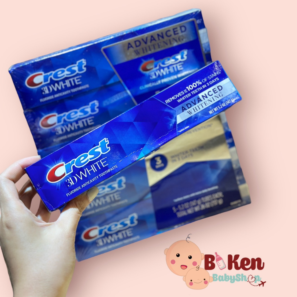 Kem Đánh Răng Crest 3D White Advanced Whitening 147g