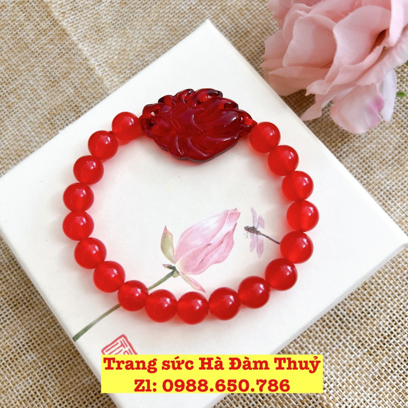 HOT  Vòng tay Hồ Ly Chúa Size 8 ly - TẶNG kèm hộp + Hạt + Dây sâu dự phòng 🥰🍀🍃