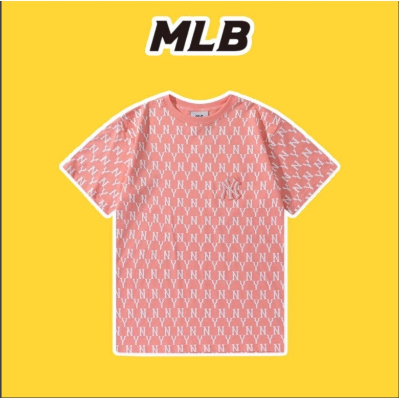 Áo phông tay lỡ NY MLB cao cấp logo thêu chính hãng,áo phông nam nữ NY bản siêu đẹp-BX97