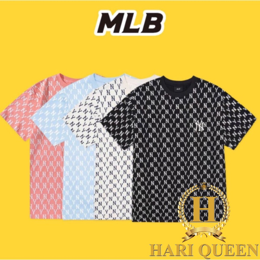 Áo phông tay lỡ NY MLB cao cấp logo thêu chính hãng,áo phông nam nữ NY bản siêu đẹp-BX97