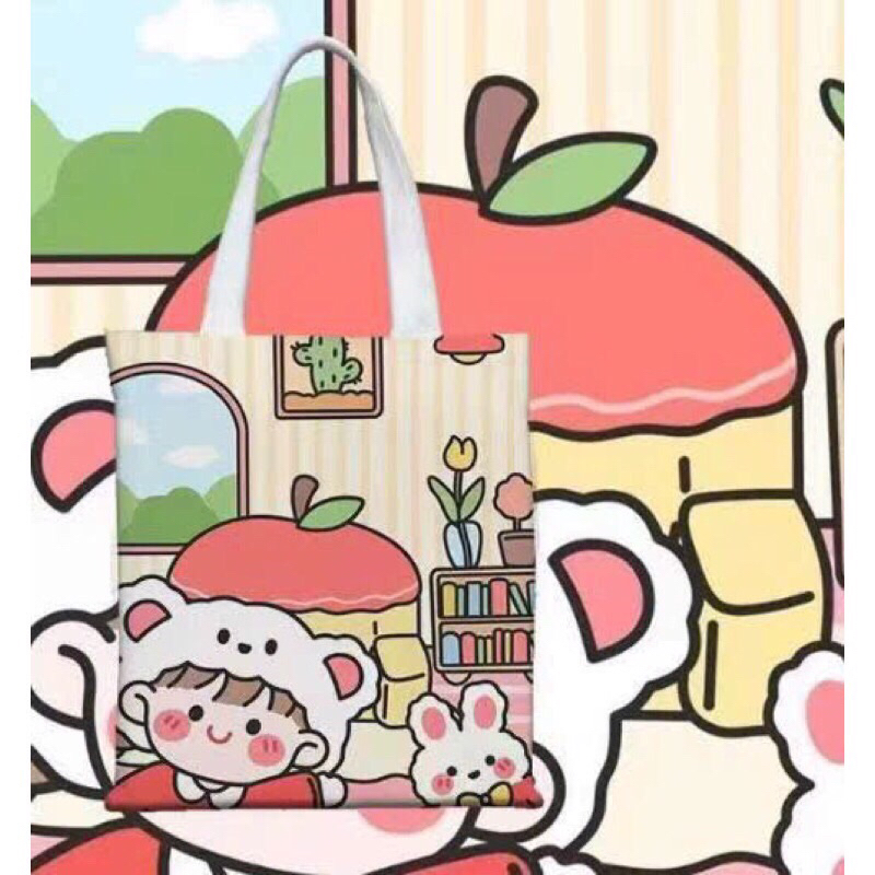 Túi tote Shin vải thô canvas siêu bền