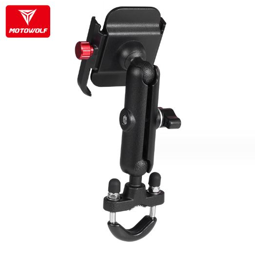 Giá đỡ điện thoại MOTOWOLF chính hãng MDL2821 gắn chân gương, ghi đông có sạc