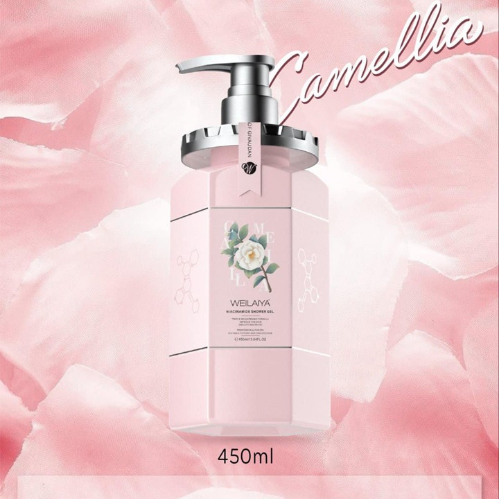 Sữa tắm dưỡng ẩm trắng da WEILAIYA, tắm dưỡng trắng da toàn thân với hương thơm diu nhẹ hoa hồng damask-Weilaiya Shina