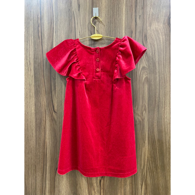 Thanh lý pass đầm váy nhung HM Auth chính hãng mua tại store có nhũ lấp lánh bé gái 2-3 tuổi Tết Noel Xmas mới 99%