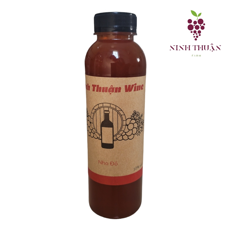 Nước nho đỏ Ninh Thuận lên men tự nhiên chai nhựa 500ml