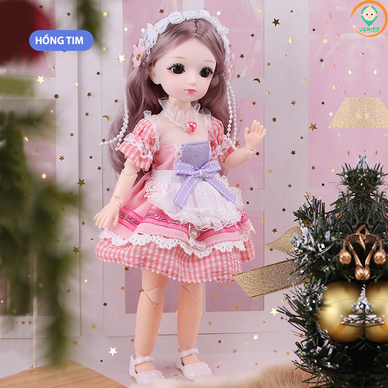 Đồ chơi cho bé gái búp bê barbie cao 30cm có khớp giá rẻ JUMICO BUB3