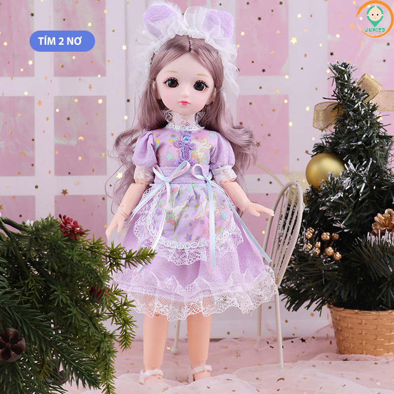 Đồ chơi cho bé gái búp bê barbie cao 30cm có khớp giá rẻ JUMICO BUB3