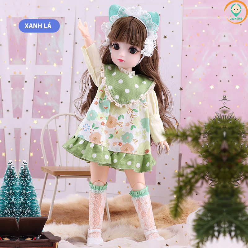 Đồ chơi cho bé gái búp bê barbie cao 30cm có khớp giá rẻ JUMICO BUB3