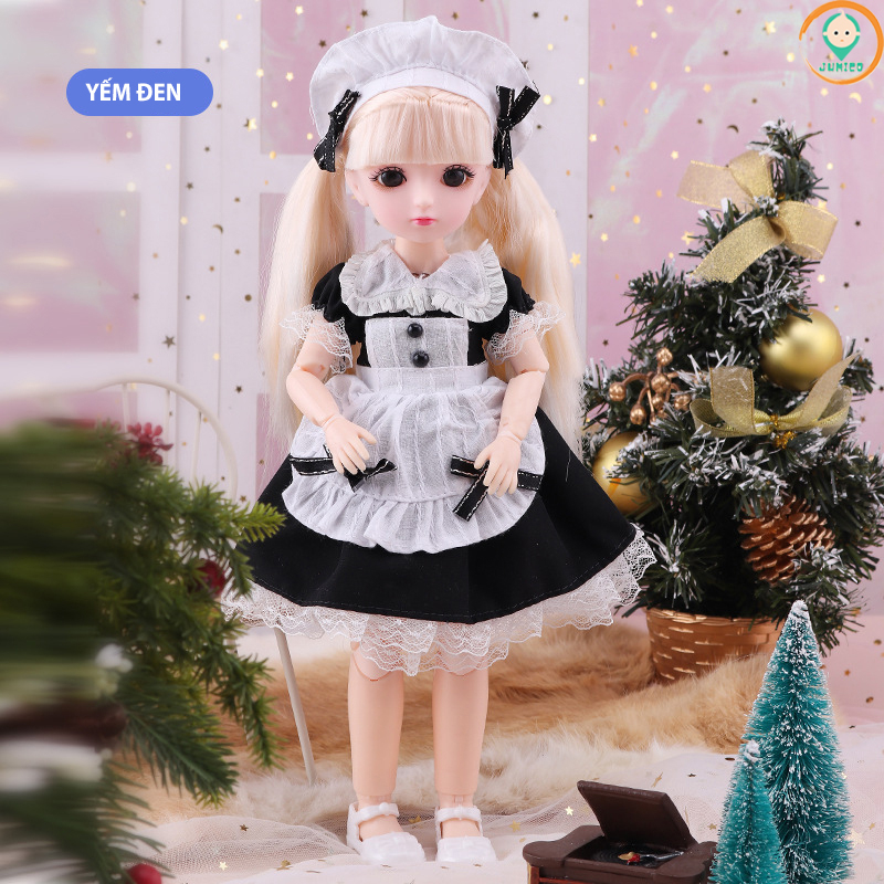 Đồ chơi cho bé gái búp bê barbie cao 30cm có khớp giá rẻ JUMICO BUB3