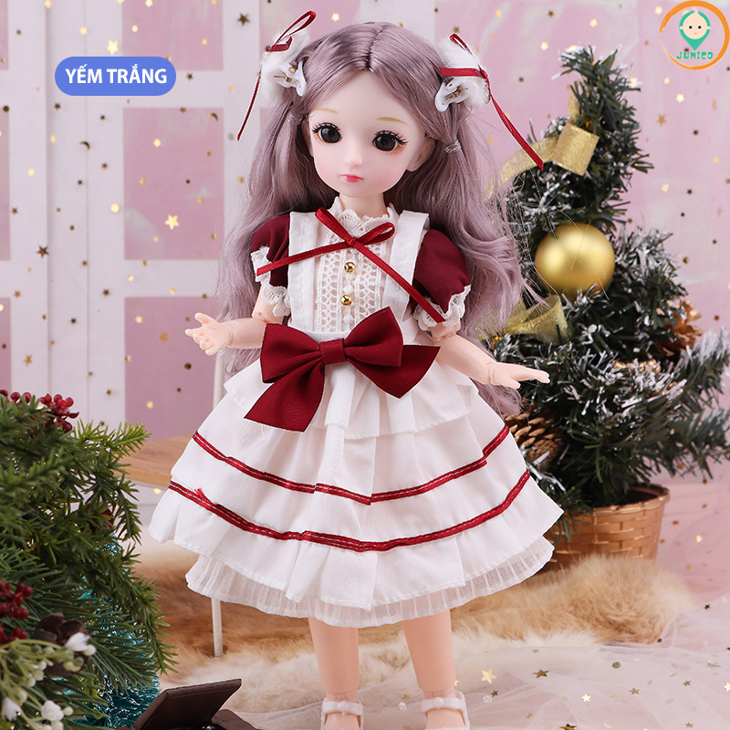 Đồ chơi cho bé gái búp bê barbie cao 30cm có khớp giá rẻ JUMICO BUB3