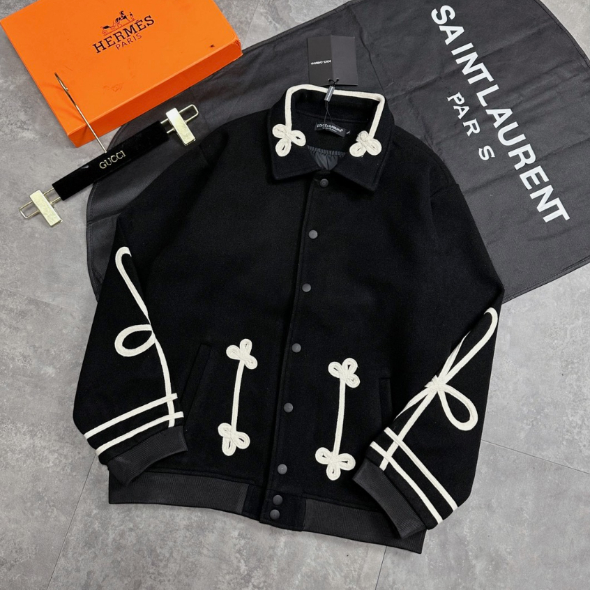 Áo Bomber Họa tiết dây sang trọng chất dạ đẹp mã mới Neww 2024