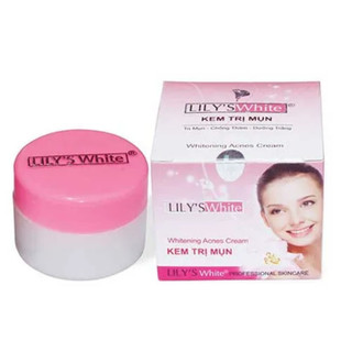 Kem mụn lilys white 16g, sửa rửa mặt trắng da ngừa mụn lily white 50g.