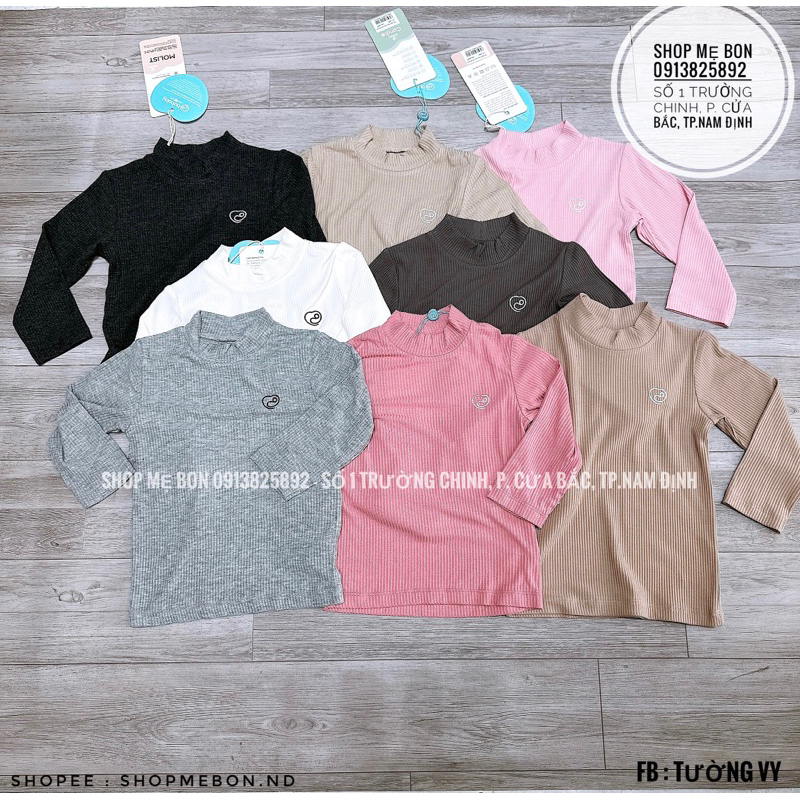 Áo giữ nhiệt Bu Molist dài tay cao cổ cho bé trai bé gái