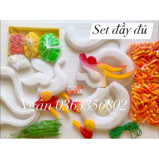 Set phụ kiện lên rồng phượng cặp 3 đuôi rồng đầu dưới thuận