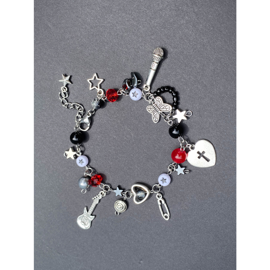 JOMÉ NANA_INSPIRED BRACELET_Vòng tay handmade bằng thép không gỉ phong cách grunge, y2k