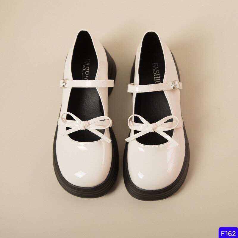 Giày Búp Bê Đính Nơ Nữ Tính Phong Cách Lolita Dễ Phối