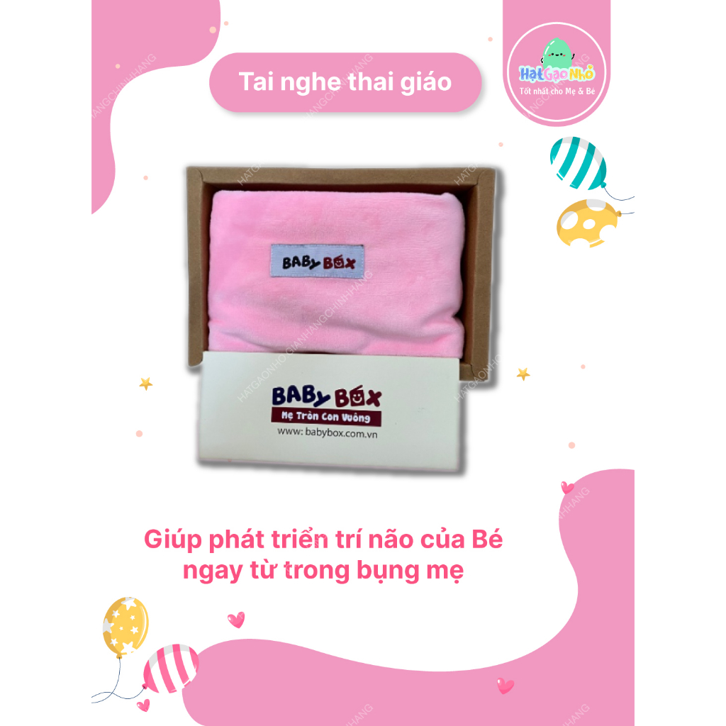 Tai nghe thai giáo BabyBox hàng chính hãng an toàn cho mẹ và bé phân phối bởi Hạt Gạo Nhỏ