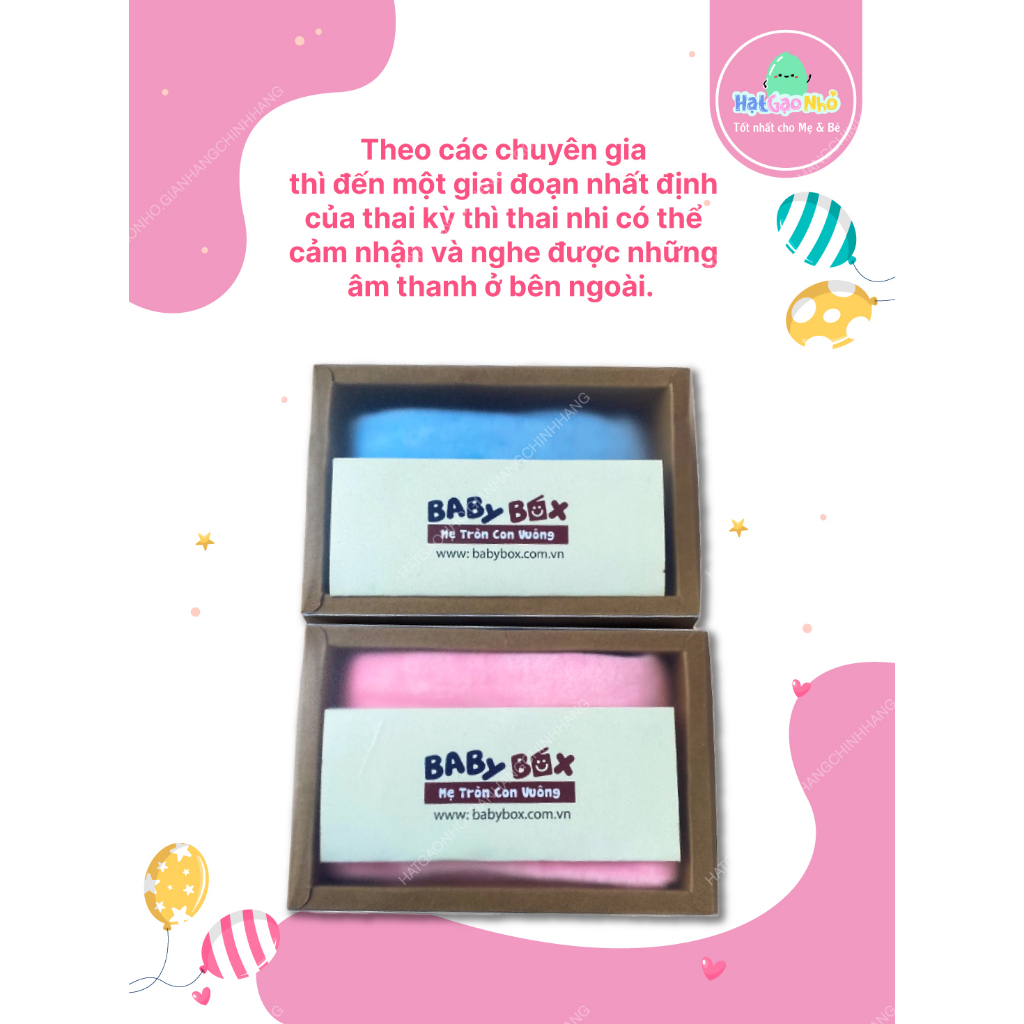 Tai nghe thai giáo BabyBox hàng chính hãng an toàn cho mẹ và bé phân phối bởi Hạt Gạo Nhỏ