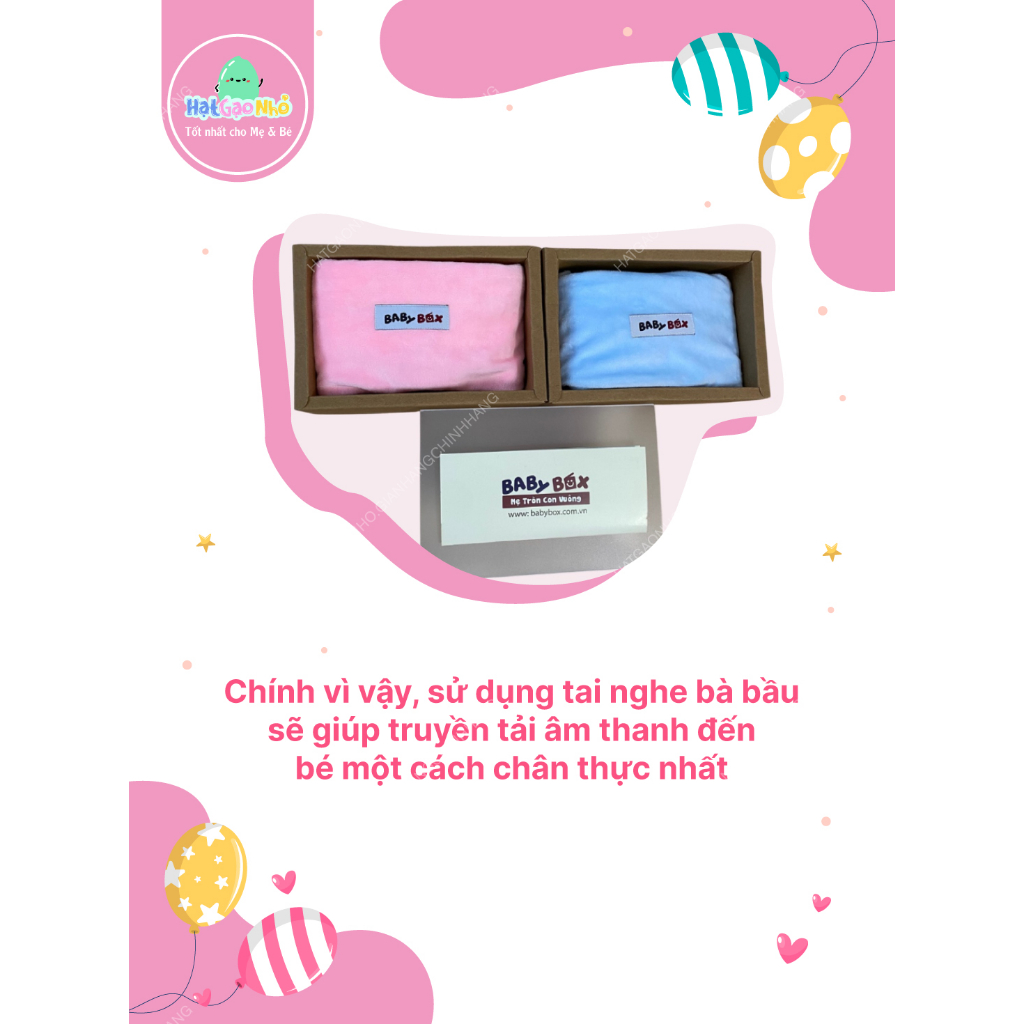 Tai nghe thai giáo BabyBox hàng chính hãng an toàn cho mẹ và bé phân phối bởi Hạt Gạo Nhỏ