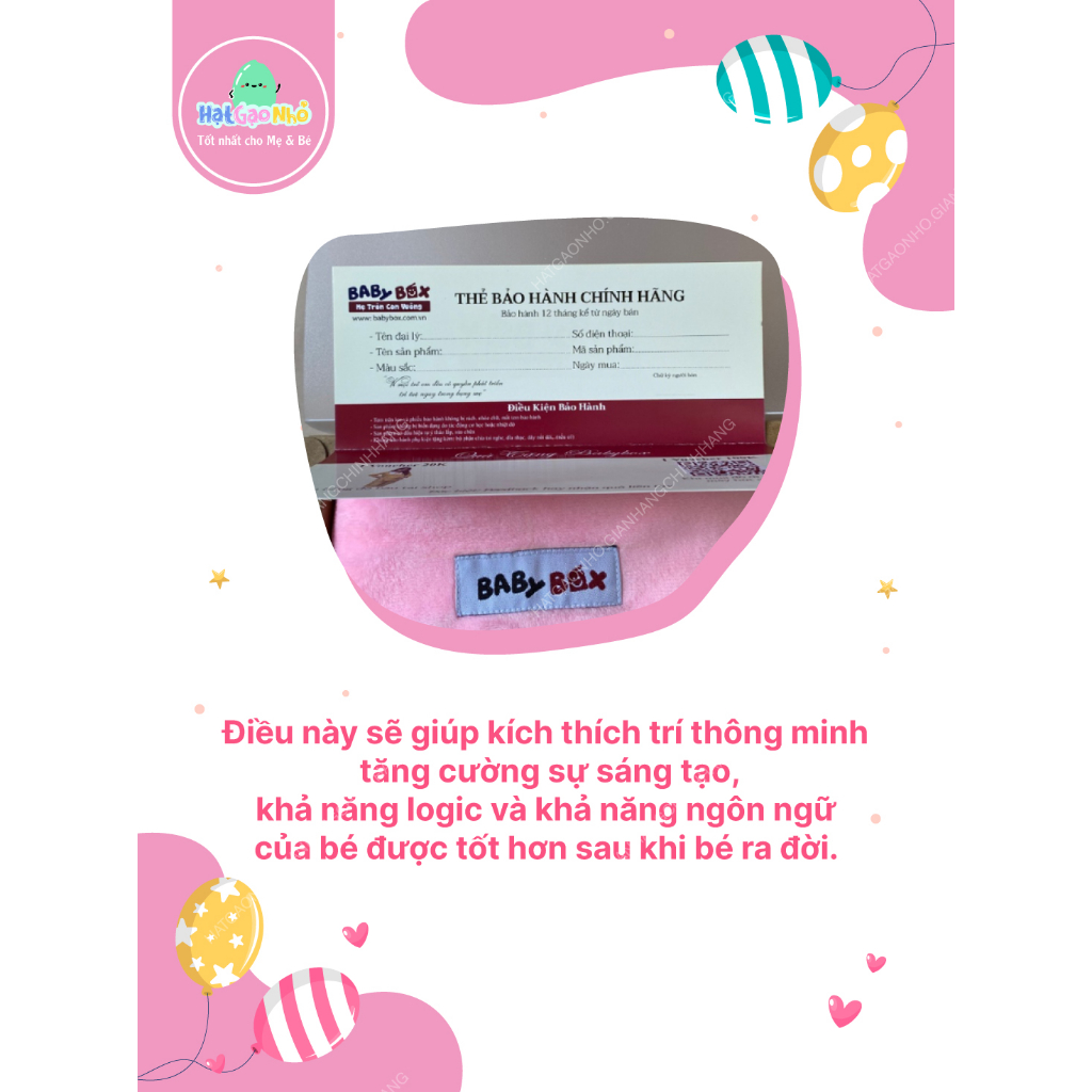 Tai nghe thai giáo BabyBox hàng chính hãng an toàn cho mẹ và bé phân phối bởi Hạt Gạo Nhỏ