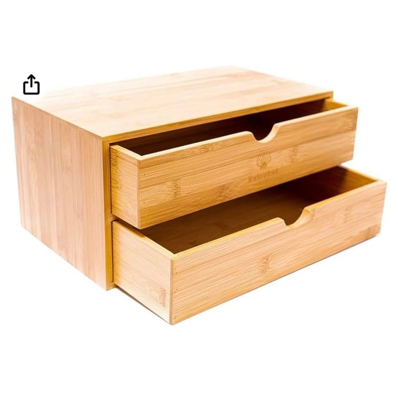 Hộp gỗ tre đa năng có ngăn kéo