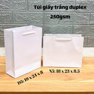 10c Túi giấy đựng quà - túi giấy đựng đồ - túi giấy trắng