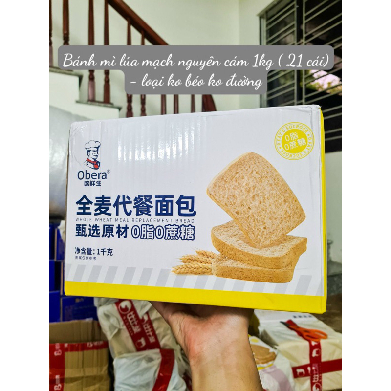 Bánh Mì Đen Lúa Mạch Nguyên Cám Hỗ Trợ Giảm Cân