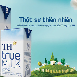 Thùng 12 Lốc Sữa TH True Milk 110ml