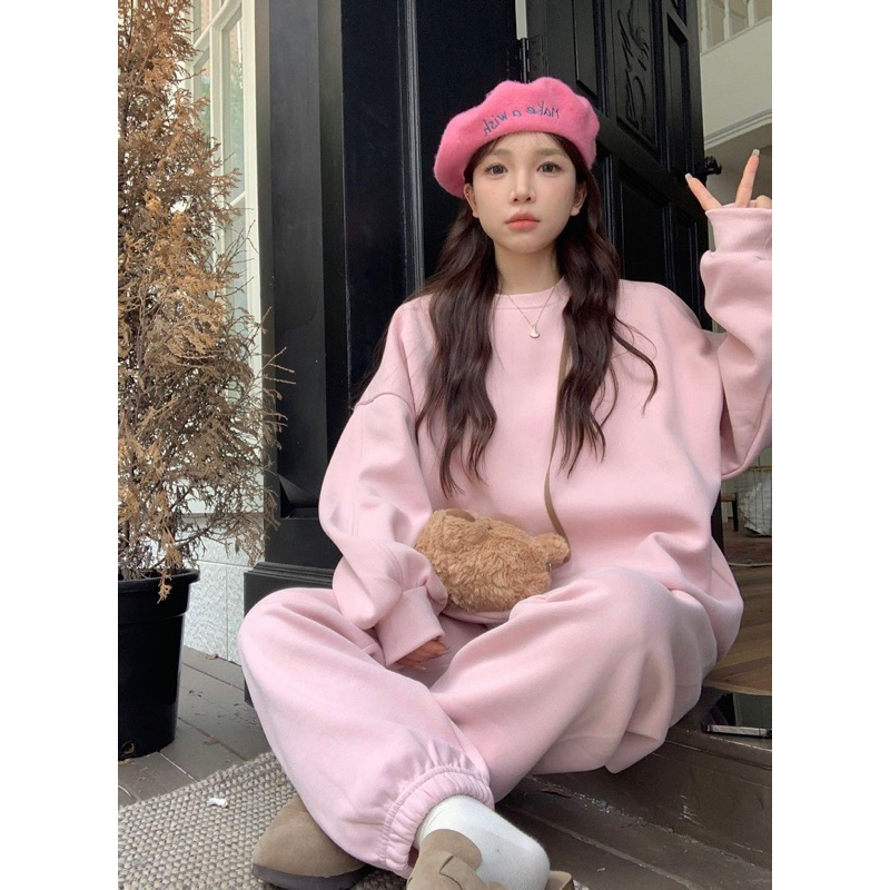 Set nỉ ulzzang dày dặn cho mùa Đông