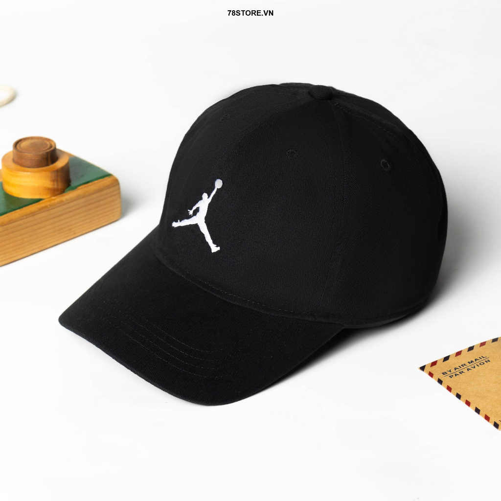 Nón Trẻ Em Nike Jordan Thể Thao Quai Dán Logo Thêu Từ 6 đến 12 Tuổi Chính Hãng