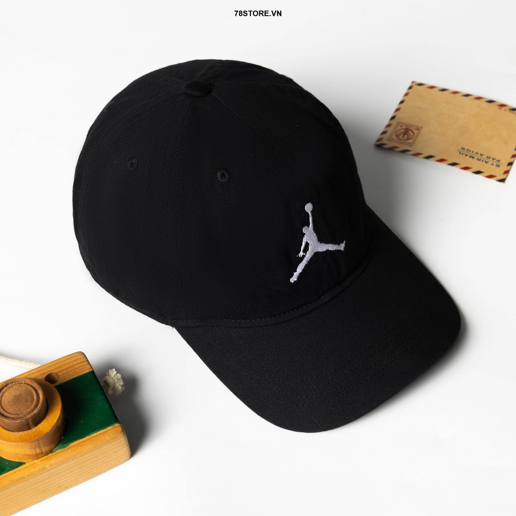 Nón Trẻ Em Nike Jordan Thể Thao Quai Dán Logo Thêu Từ 6 đến 12 Tuổi Chính Hãng
