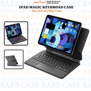  Bao da bàn phím Smart Keybroad dành cho các dòng iPad Gen 10 Air 4 5 10.9" Pro 11" 12.9 inch có đèn LED nền 