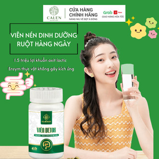 Viên detox nhuận tràng Calen Nature Farm thải độc ruột, giảm táo bón, hỗ trợ tiêu hóa giảm cân, giảm mỡ máu hiệu quả