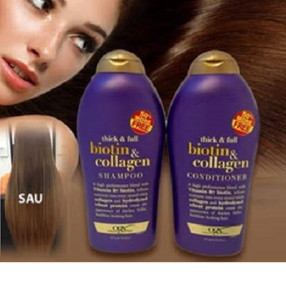 💖💖💖Cặp Dầu Gội BIOTIN Tím BỘ DẦU GỘI 577ML + Xả 577ML BIOTIN💖💖💖