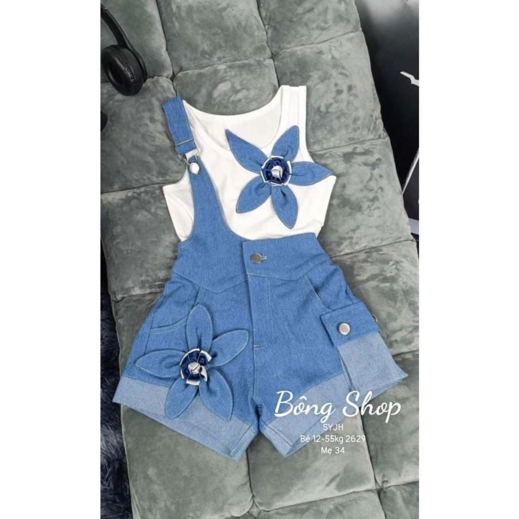 SET YẾM JEAN HOA DÀNH CHO MẸ VÀ BÉ TỪ 12-55KG