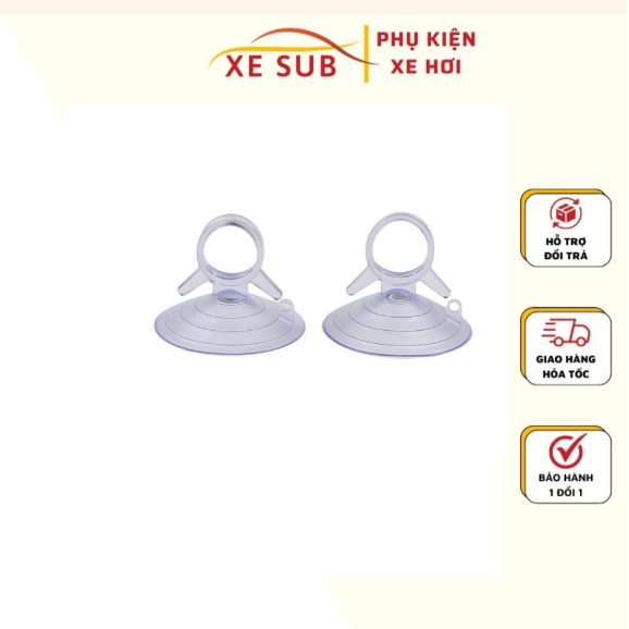 Móc Cao Su Có Giác Hút Gắn Tấm Che Nắng Cho Xe Hơi ô tô núm vú nhựa hít kính trong suốt .