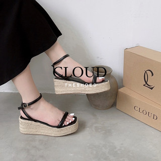 Giày sandal nữ đế xuồng cói