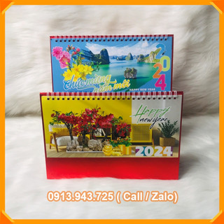 Lịch 2024-lịch để bàn 2024 khổ 1616 cm