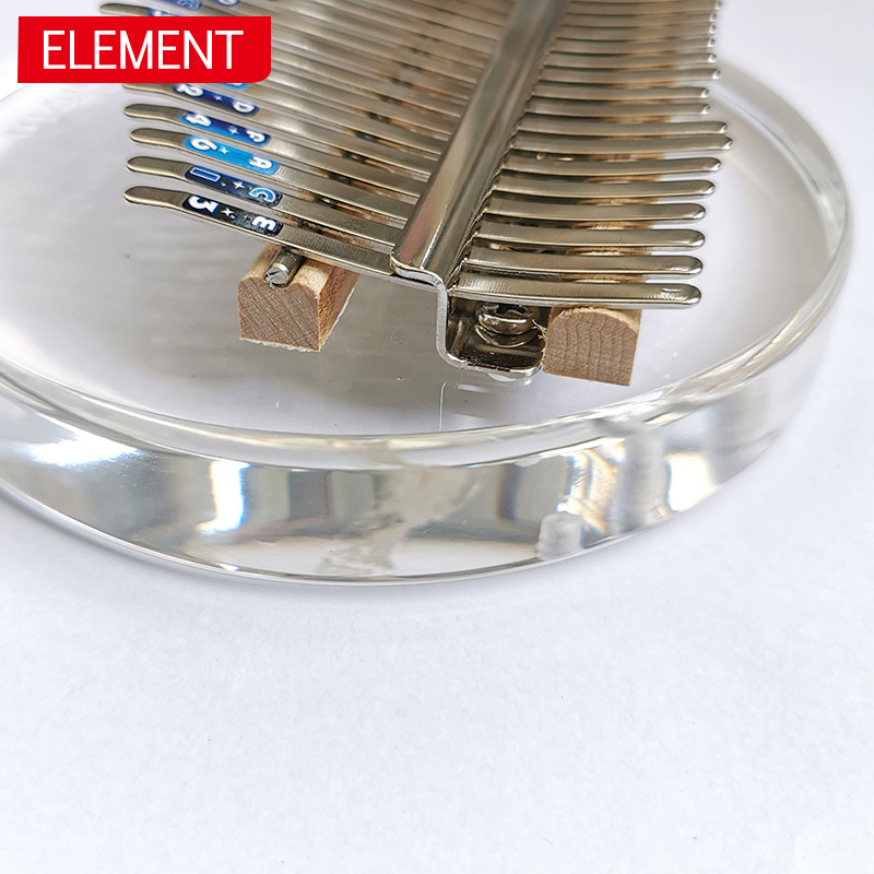 Đàn kalimba Elemen trong suốt pha lê hình oval mặt trăng siêu cute mừng Trung thu tặng búa chỉnh âm