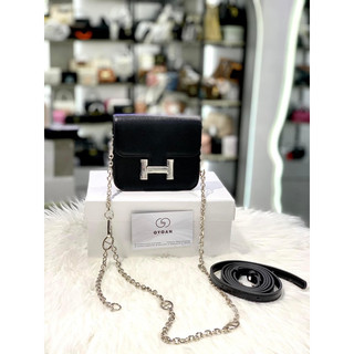 Túi mini da sần bag khoá chữ H