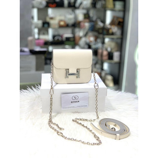 Túi mini da sần bag khoá chữ H