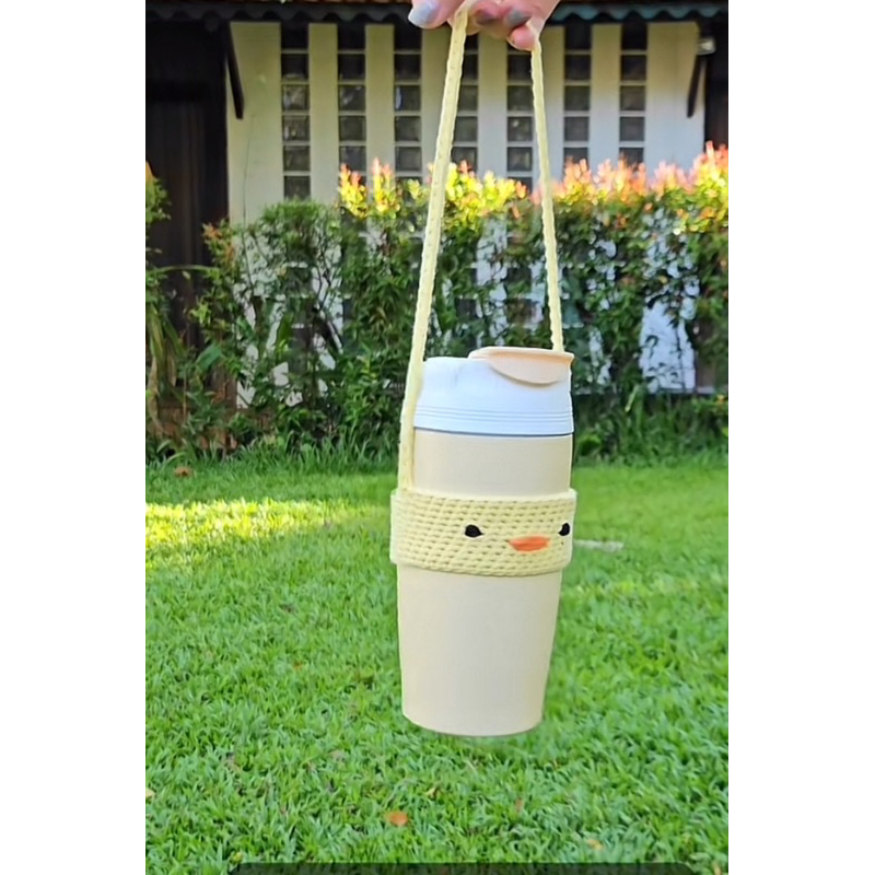 Túi đựng ly/ bính giữ nhiệt bằng len hình thú cute