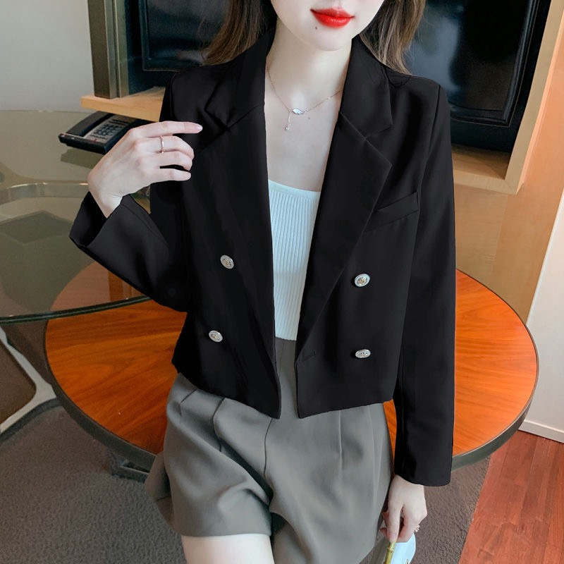 [🌼FREESHIP🌼KÈM ẢNH THẬT] Áo Blazer 4 Màu Dạng Ngắn 2 Lớp Hot phong cách Hàn Quốc T - A010 | BigBuy360 - bigbuy360.vn