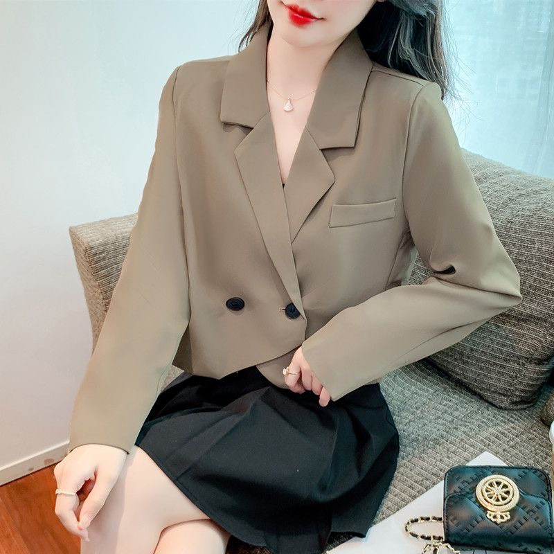 [🌼FREESHIP🌼KÈM ẢNH THẬT] Áo blazer 3 màu 2 cúc dạng ngắn 2 lớp khoác ngoài phong cách Hàn Quốc T - A014 | BigBuy360 - bigbuy360.vn